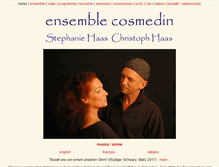 Tablet Screenshot of ensemble-cosmedin.de